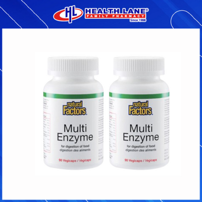 NATURAL FACTORS MULTI-ENZYME 90'S X 2 